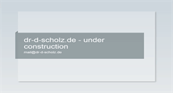 Desktop Screenshot of dr-d-scholz.de