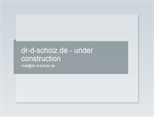 Tablet Screenshot of dr-d-scholz.de